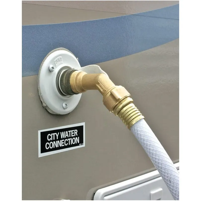 Hose Elbow, 45 Deg w/Gripper